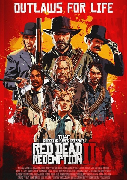 Red Dead Redemption Oyun Posteri - Çerçevesiz Parlak Fotoğraf Kağıdı