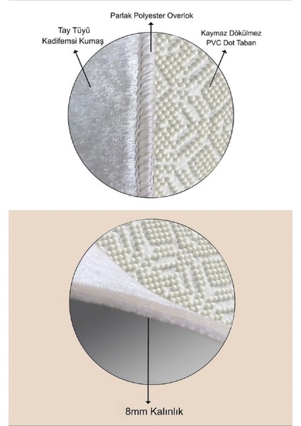 Makinede Yıkanabilir Kaymaz Taban Leke Tutmaz Bej Oval Mutfak Halısı Mutfak Kesme Yolluk fırsatları