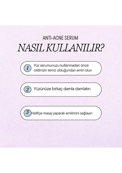 Akne Niacinamide Cilt Bakım Serumu 30 ml