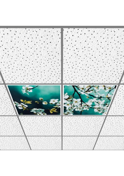 60X60 LED Panel Aydınlatma Armatür Avize Sıva Altı Desenli 1x2 Ikili Grup 46510745SA