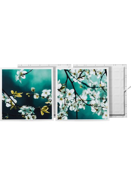 60X60 LED Panel Aydınlatma Armatür Avize Sıva Altı Desenli 1x2 Ikili Grup 46510745SA