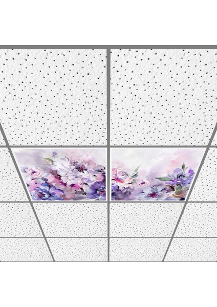 60X60 LED Panel Aydınlatma Armatür Avize Sıva Altı Desenli 1x2 Ikili Grup 46510820SA