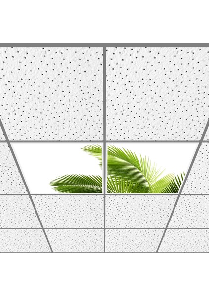 60X60 LED Panel Aydınlatma Armatür Avize Sıva Altı Desenli 1x2 Ikili Grup 46510916SA