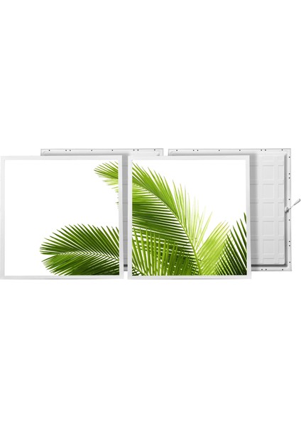 60X60 LED Panel Aydınlatma Armatür Avize Sıva Altı Desenli 1x2 Ikili Grup 46510916SA