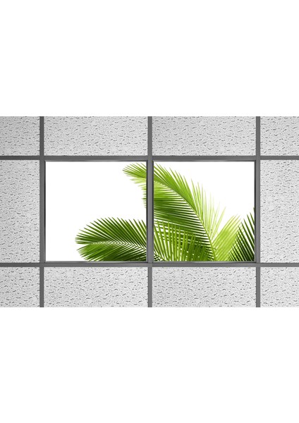 60X60 LED Panel Aydınlatma Armatür Avize Sıva Altı Desenli 1x2 Ikili Grup 46510916SA