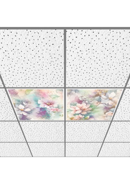 60X60 LED Panel Aydınlatma Armatür Avize Sıva Altı Desenli 1x2 Ikili Grup 46510732SA