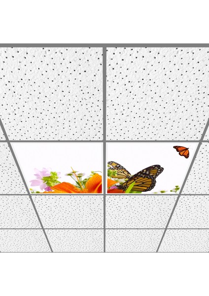 60X60 LED Panel Aydınlatma Armatür Avize Sıva Altı Desenli 1x2 Ikili Grup 46510740SA