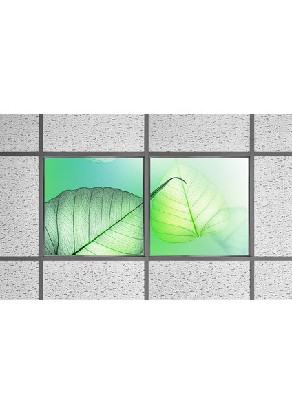 60X60 LED Panel Aydınlatma Armatür Avize Sıva Altı Desenli 1x2 Ikili Grup 46510067SA