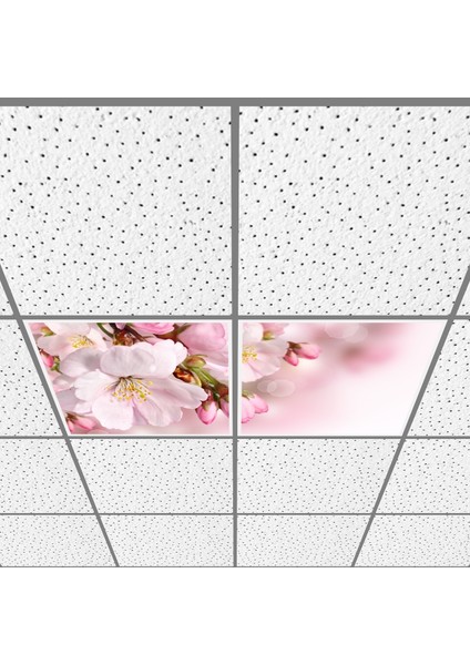 60X60 LED Panel Aydınlatma Armatür Avize Sıva Altı Desenli 1x2 Ikili Grup 46510136SA