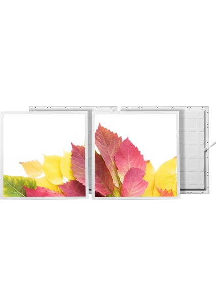 60X60 LED Panel Aydınlatma Armatür Avize Sıva Altı Desenli 1x2 Ikili Grup 46510979SA