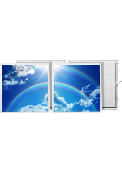 60X60 LED Panel Aydınlatma Armatür Avize Sıva Altı Desenli 1x2 Ikili Grup 46511144SA