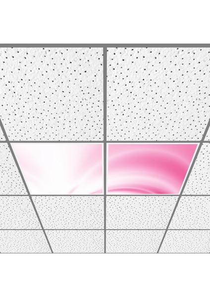 60X60 LED Panel Aydınlatma Armatür Avize Sıva Altı Desenli 1x2 Ikili Grup 46510140SA
