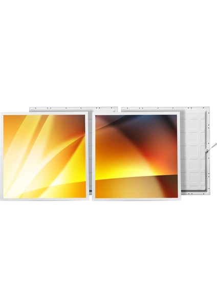 60X60 LED Panel Aydınlatma Armatür Avize Sıva Altı Desenli 1x2 Ikili Grup 46510109SA