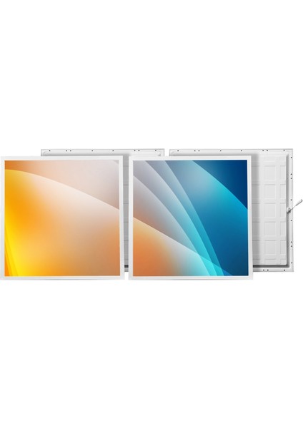 60X60 LED Panel Aydınlatma Armatür Avize Sıva Altı Desenli 1x2 Ikili Grup 46510125SA