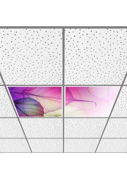 60X60 LED Panel Aydınlatma Armatür Avize Sıva Altı Desenli 1x2 Ikili Grup 46510028SA