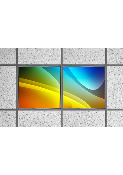 60X60 LED Panel Aydınlatma Armatür Avize Sıva Altı Desenli 1x2 Ikili Grup 46510117SA modelleri