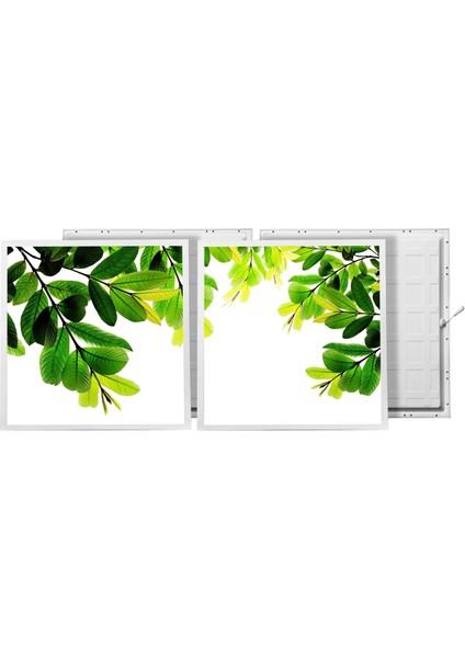 60X60 LED Panel Aydınlatma Armatür Avize Sıva Altı Desenli 1x2 Ikili Grup 46510149SA