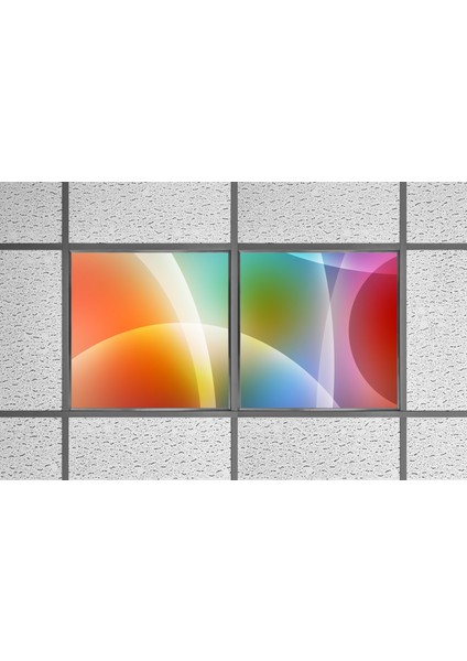 60X60 LED Panel Aydınlatma Armatür Avize Sıva Altı Desenli 1x2 Ikili Grup 46510113SA modelleri