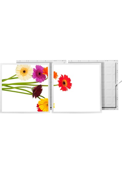 60X60 LED Panel Aydınlatma Armatür Avize Sıva Altı Desenli 1x2 Ikili Grup 46510683SA