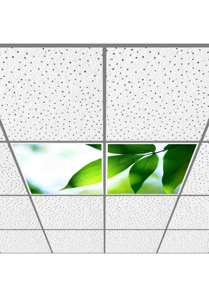 60X60 LED Panel Aydınlatma Armatür Avize Sıva Altı Desenli 1x2 Ikili Grup 46510152SA