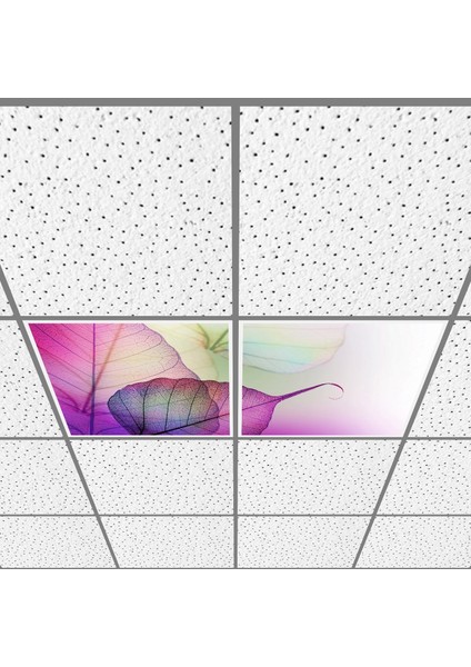 60X60 LED Panel Aydınlatma Armatür Avize Sıva Altı Desenli 1x2 Ikili Grup 46510027SA