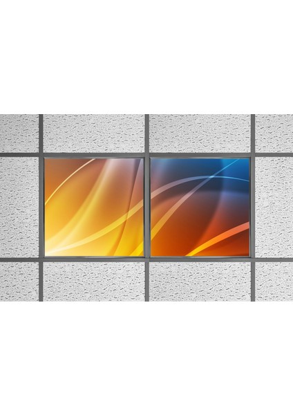 60X60 LED Panel Aydınlatma Armatür Avize Sıva Altı Desenli 1x2 Ikili Grup 46510131SA modelleri