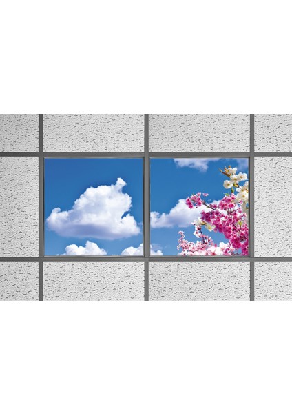 60X60 LED Panel Aydınlatma Armatür Avize Sıva Altı Desenli 1x2 Ikili Grup 46510867SA