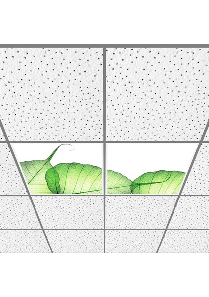 60X60 LED Panel Aydınlatma Armatür Avize Sıva Altı Desenli 1x2 Ikili Grup 46510151SA