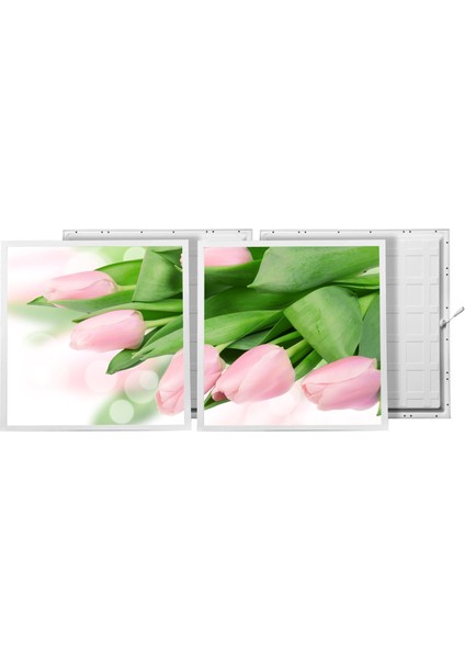 60X60 LED Panel Aydınlatma Armatür Avize Sıva Altı Desenli 1x2 Ikili Grup 46510778SA