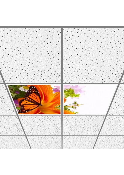 60X60 LED Panel Aydınlatma Armatür Avize Sıva Altı Desenli 1x2 Ikili Grup 46510741SA