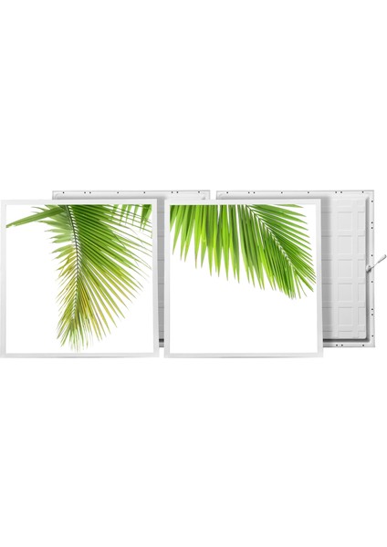 60X60 LED Panel Aydınlatma Armatür Avize Sıva Altı Desenli 1x2 Ikili Grup 46510906SA