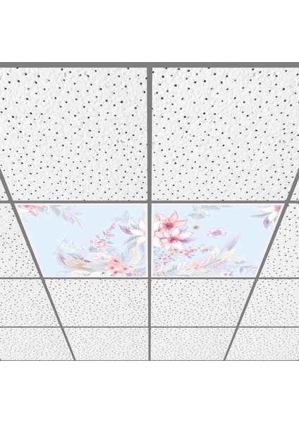 60X60 LED Panel Aydınlatma Armatür Avize Sıva Altı Desenli 1x2 Ikili Grup 46510902SA