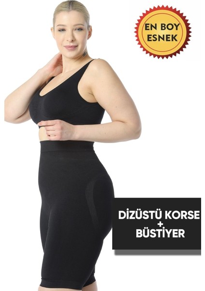 Diz Üstü Korse & Büstiyer Korse 2'li Takım