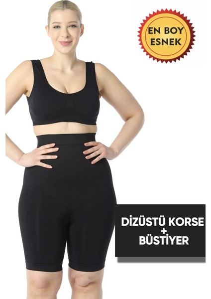 Diz Üstü Korse & Büstiyer Korse 2'li Takım