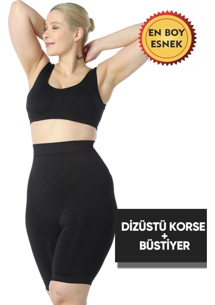 Diz Üstü Korse & Büstiyer Korse 2'li Takım