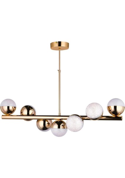 Salon / Oturma Odası Bohem Aydınlatma 7li Kıvrık 3 Renk ( Sarı Beyaz ve Gün Işığı ) LED Avize Altı