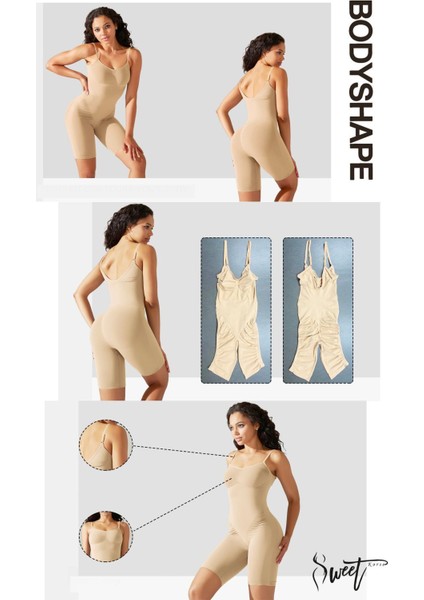 Tüm Vücut Boydan Toparlayıcı Slım Waıst Woman Göğüs Göbek Bacak ve Basen Ayar Askılı Tam Boy Korse