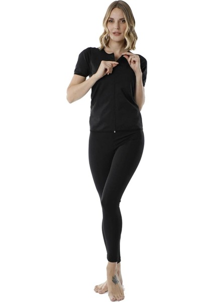 Termal Fermuarlı Üst ve Termal Tayt Ikisi Bir Arada Takım