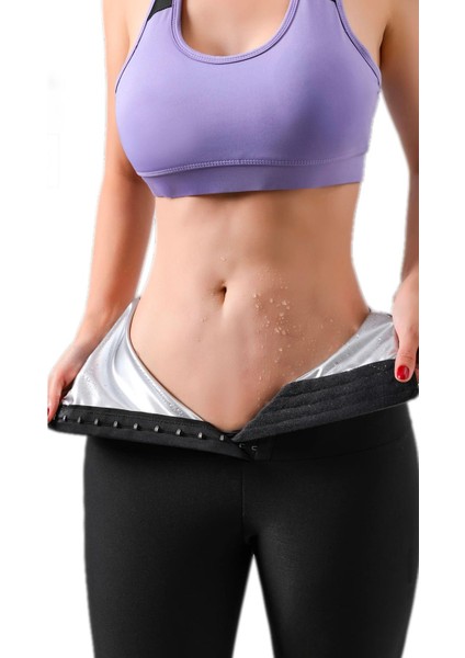 Yüksek Bel Sauna Termal Agraflı Tayt modelleri