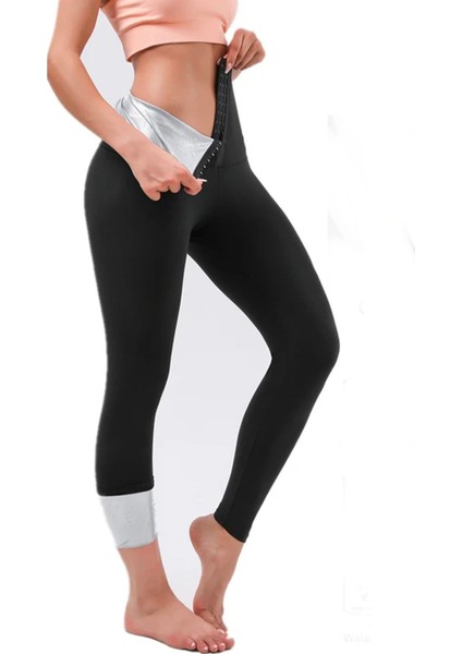 Yüksek Bel Sauna Termal Agraflı Tayt indirimleri