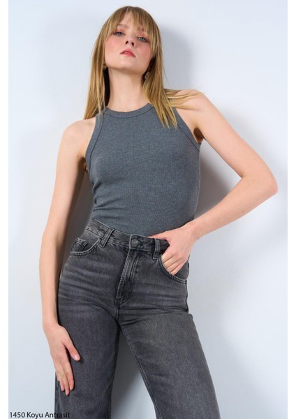 Kadın Kaşkorse Askılı T-Shirt