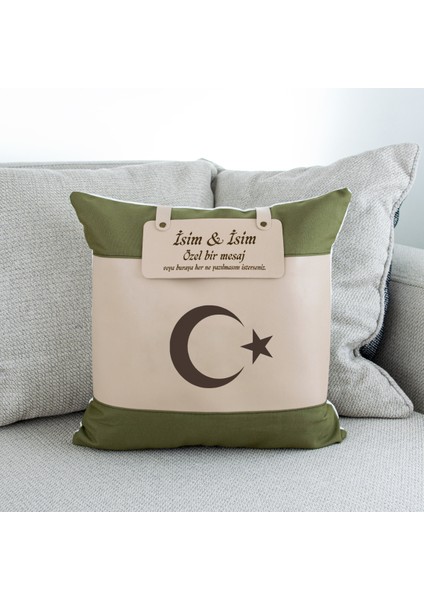 Ay Yıldız Sevdalıları Için, Isme Özel Kişisel Yastık, Çok Değerli, Anlamlı ve Unutulmaz Hediye