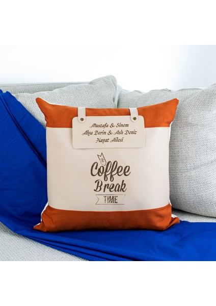 Kahvesiz Yapamayanlar Için Harika Bir Hediye, Isme Özel Kişiselleştirilebilir, Coffee Yazılı Yastık