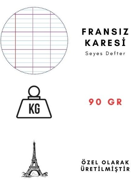 Fransız Seyes A5 Defter 24 Sy. Karton Kapak modelleri