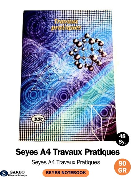 Fransız Seyes A4 Travaux Pratiques 48 Sy. Karton Kapak