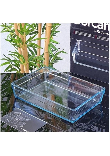 1 Parça 59324 Dikdörtgen Borcam 2500 cc Cam Beyaz 30 x 20