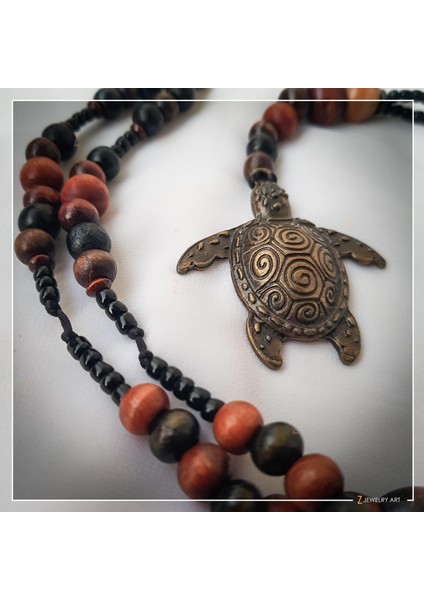 Caretta - El Yapımı Etnik Otantik Bohem Kadın Erkek Caretta Kaplumbağa Kolye fırsatları