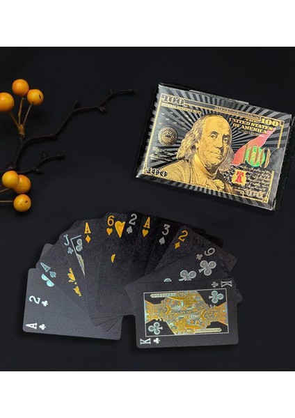Tasarımlı Siyah Iskambil Oyun Kartı