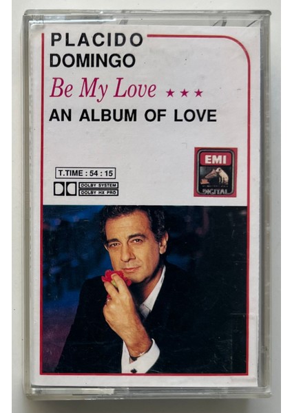 EMI Records Placido Domingo Be My Love An Album Of Love Kaset (Orjinal Dönem Kağıt Baskı Kaset)