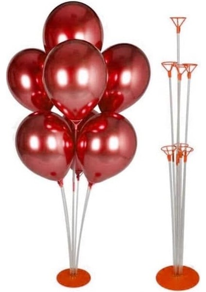 Marifetlerim - Kırmızı Balon Süsleme Standı 75 cm